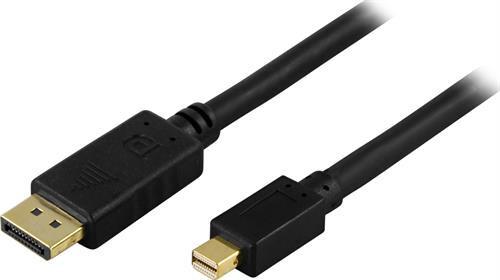 Kaapeli DisplayPort - Mini DisplayPort, 20-pin ur-ur, 3m,musta