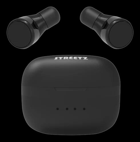 T200 True Wireless in-ear, dual earbuds, charge case, black (TWS-1108)