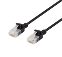 U/UTP Cat6a laitekaapeli, ohut, läpimitta 3,5mm, 2m, musta