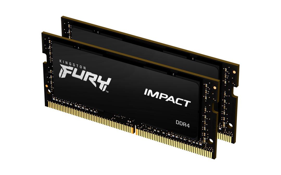 64GB 3200MT/S DDR4 CL20 SODIMM (KIT OF 2) FURY IMPACT (KF432S20IBK2/64)