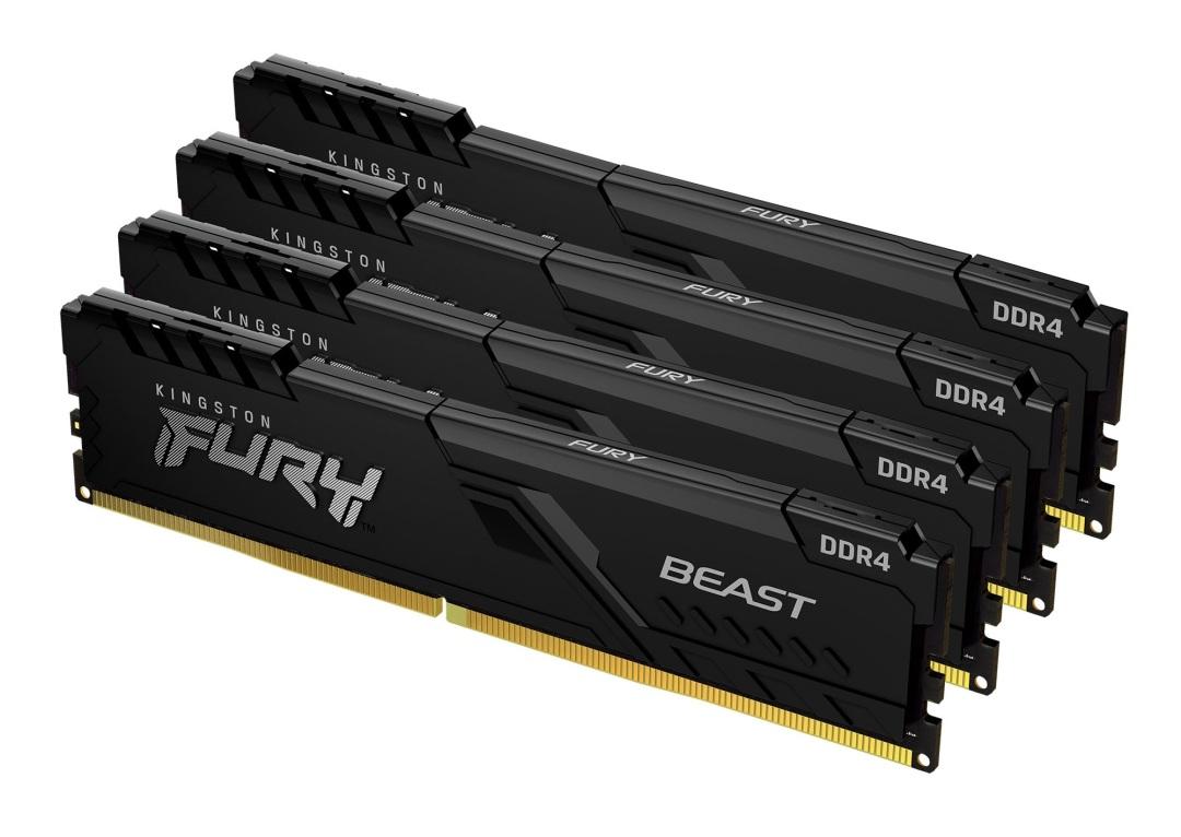 128GB 3200MT/S DDR4 CL16 DIMM (KIT OF 4) FURY BEAST BLACK (KF432C16BBK4/128)