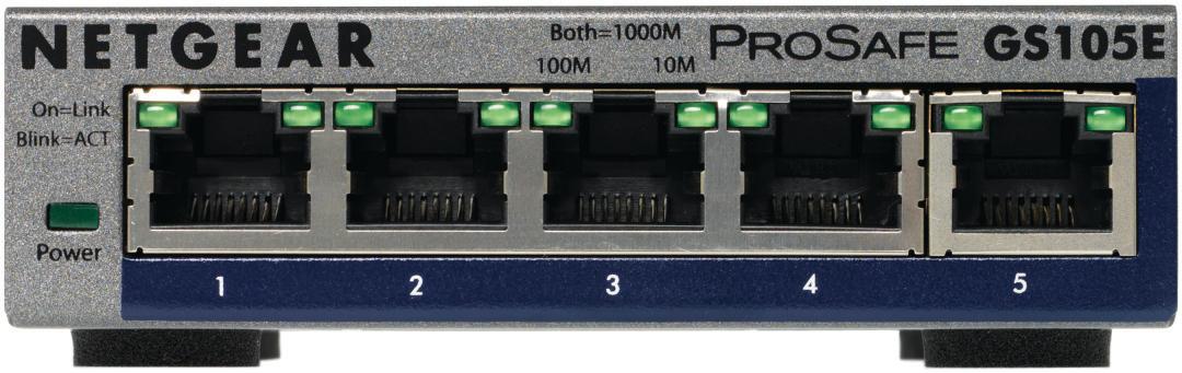 Prosafe Gigabit Plus Switch GS105E 5Port (GS105E-200PES)
