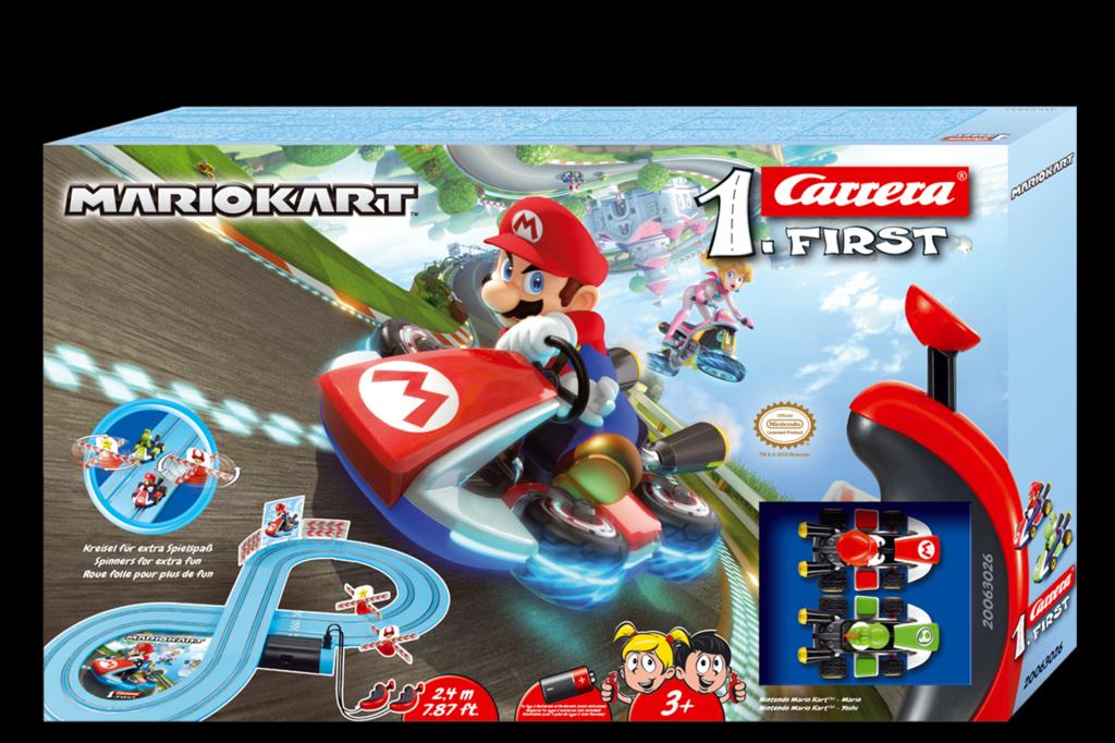 RC Nintendo Mario Kart, Ajoneuvo ja ratasetti, 3 vuosi/vuosia, Muovi, Sininen, Vihreä, Punainen (20063026)