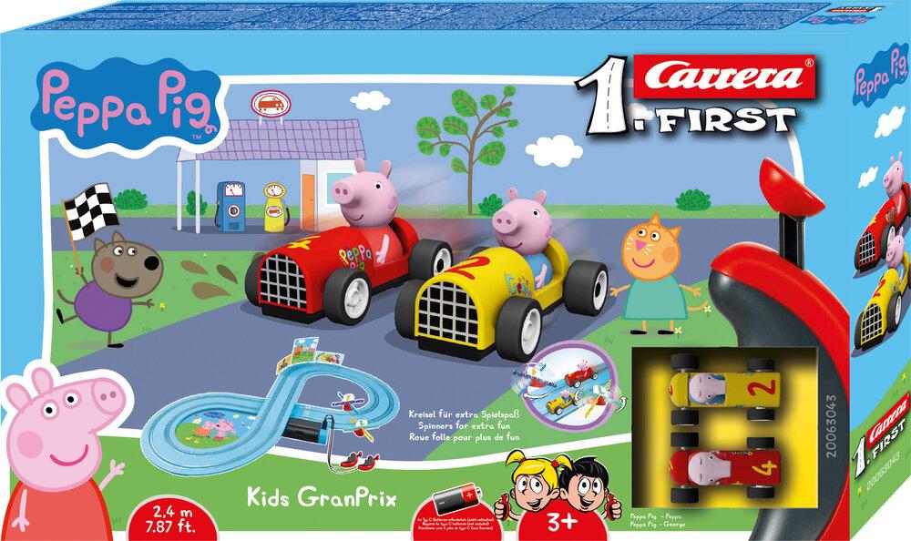 FIRST Peppa Pig Kids GranPrix, Kilpa-ajoneuvo ja ratasetti, 3 vuosi/vuosia, Monivärinen (20063043)