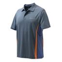 Beretta Men's Rush Polo Blue & Orange